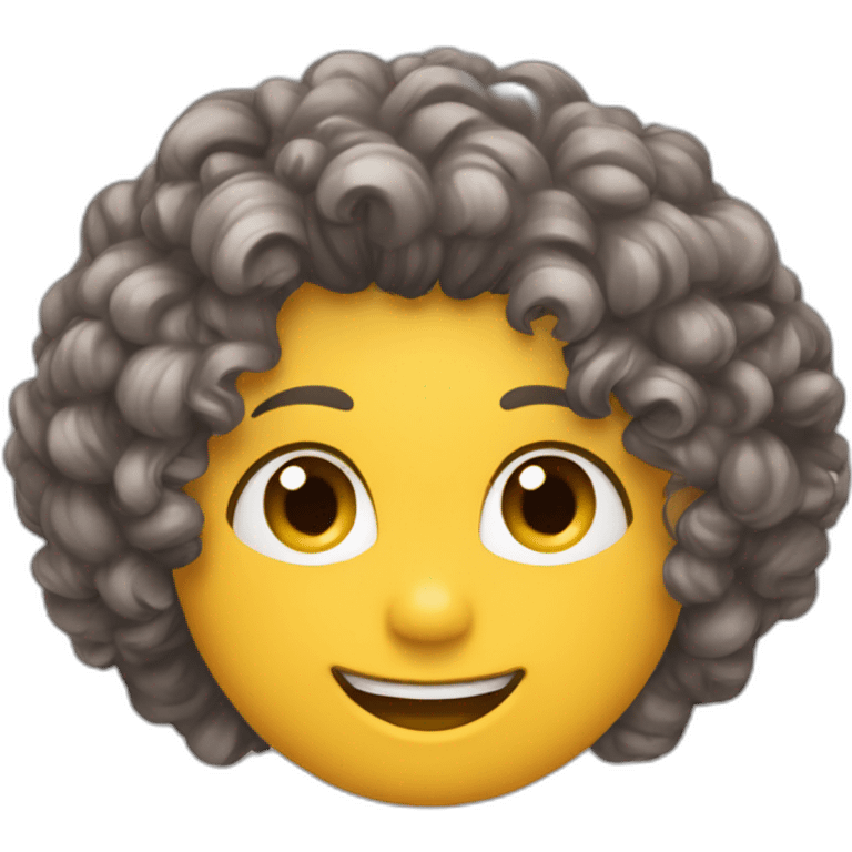 Cheveux bouclés  emoji