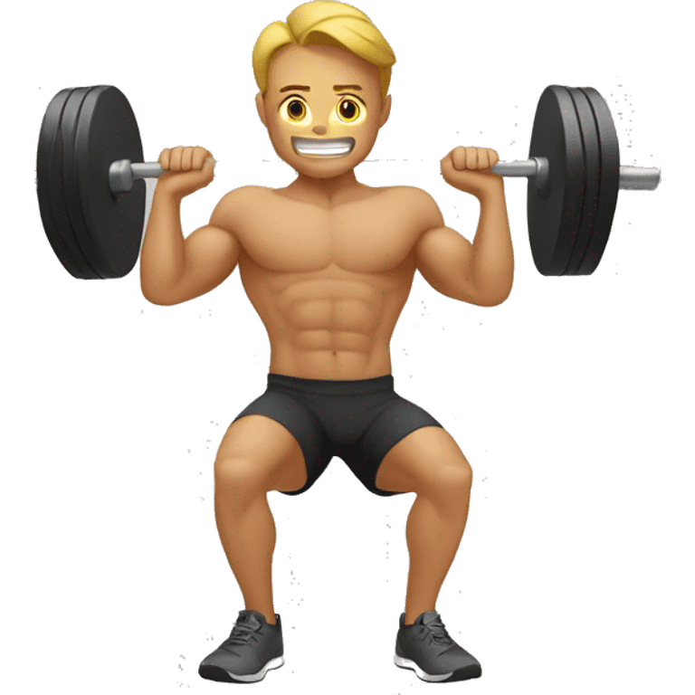 barbell squat emoji