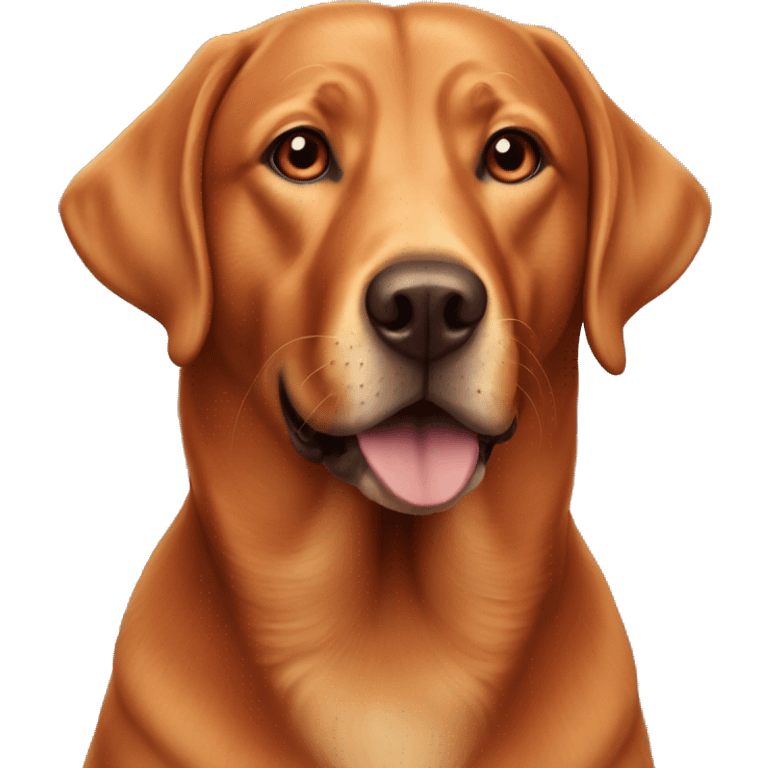 fox red labrador  emoji