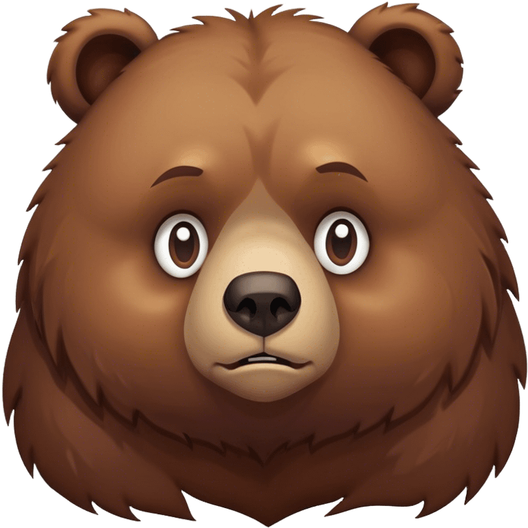 Depressed bear emoji