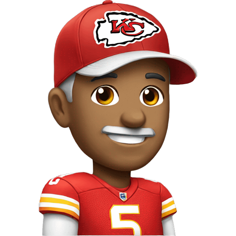 Kansas City chiefs coach with cap emoji