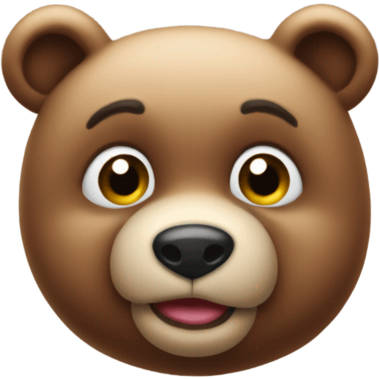 Smoochy bear emoji