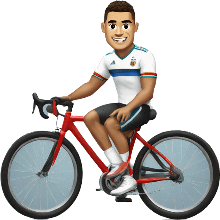  Ronaldo sur un vélo  emoji