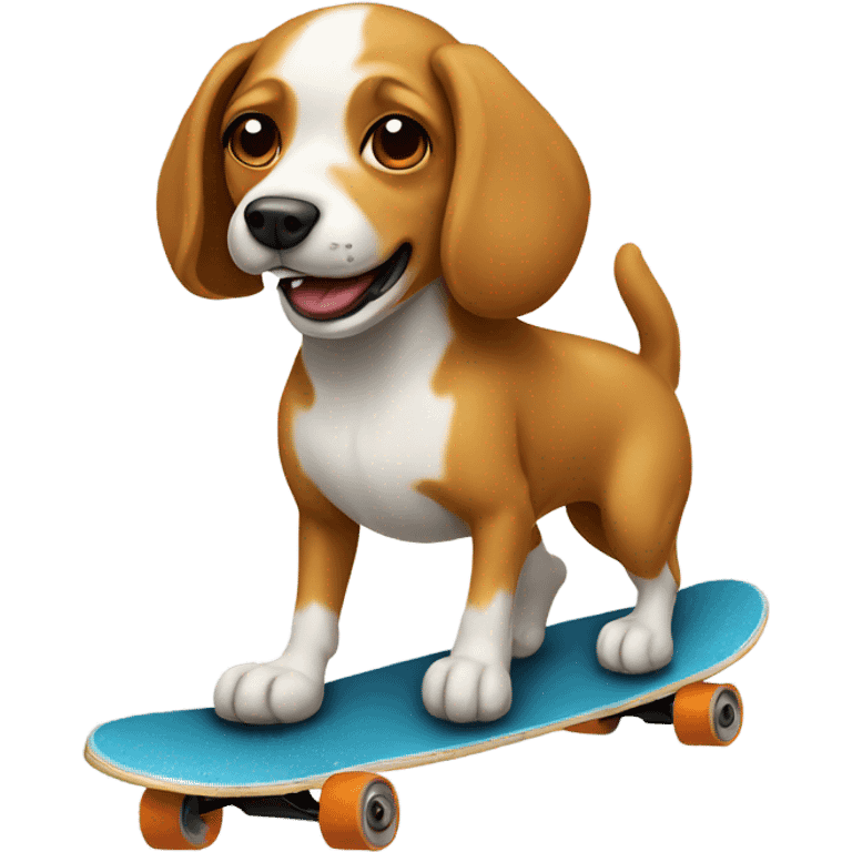 Skateboarding dog emoji