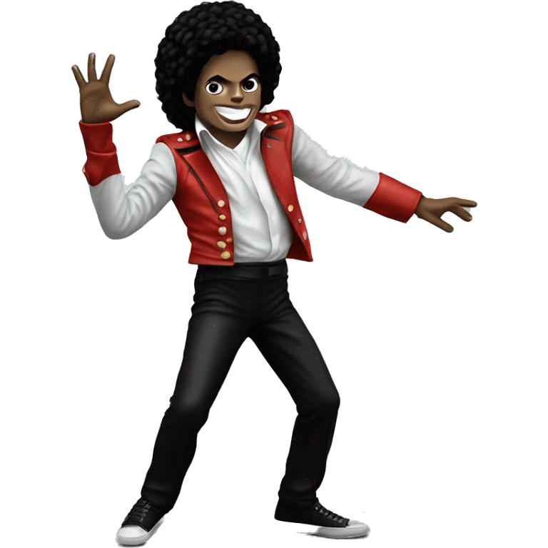 Michael Jackson doing the thriller dance emoji