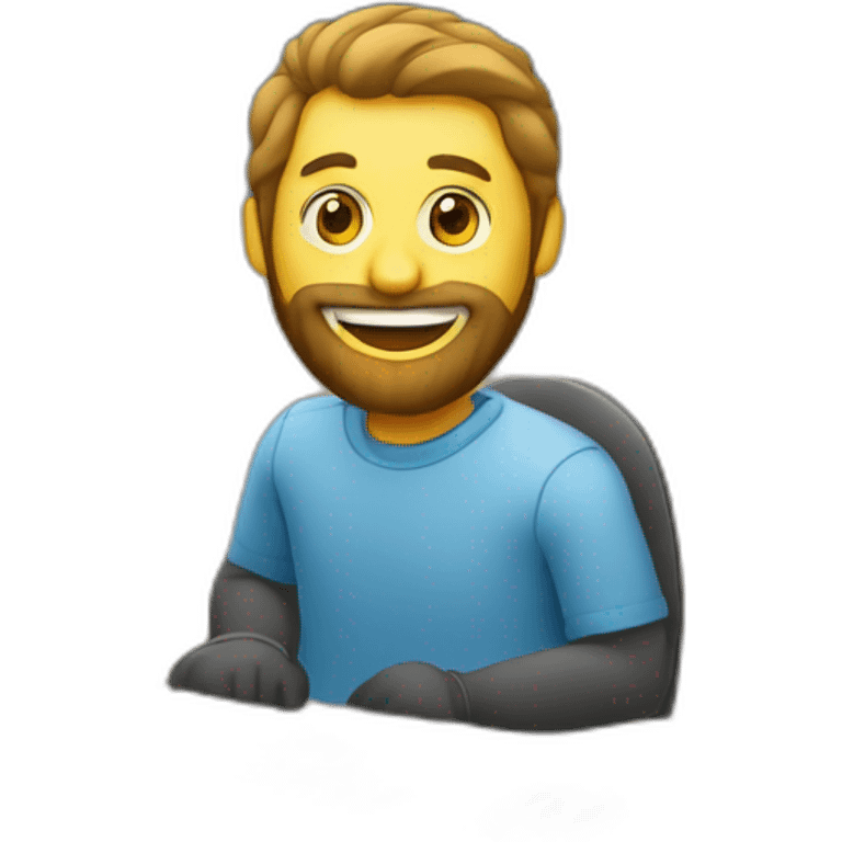 computer-guy-with-light-beard-working-behind-a-computer emoji