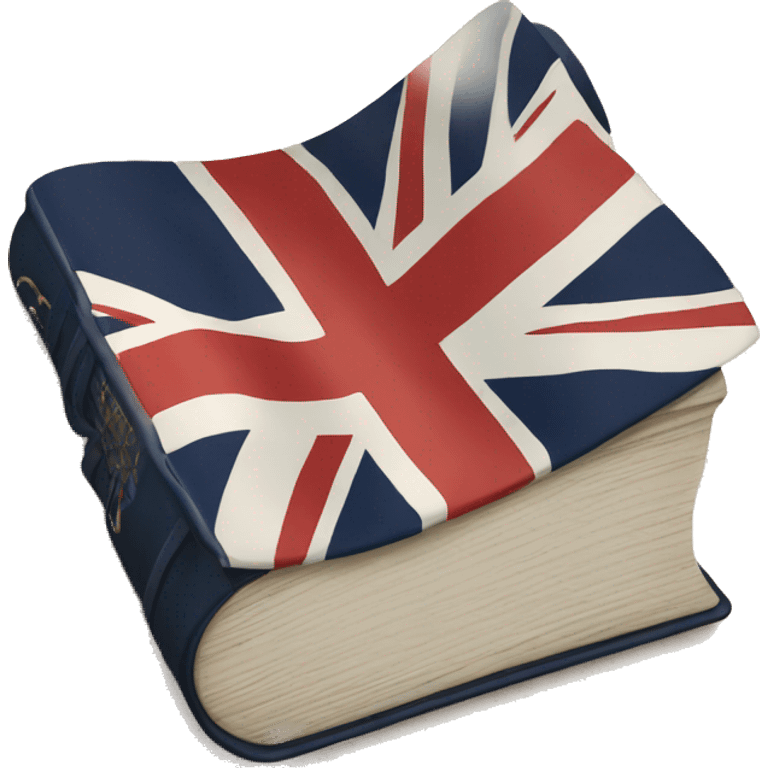 Bible on British flag  emoji