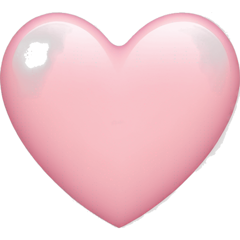 Light pink heart emoji