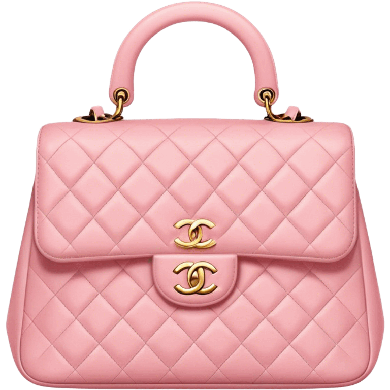 Chanel baby pink bag  emoji