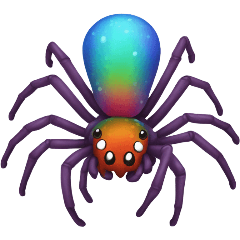 Rainbow spider emoji