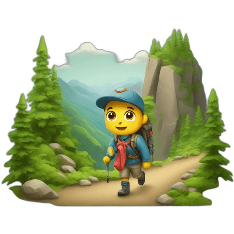 kitsch hiking emoji