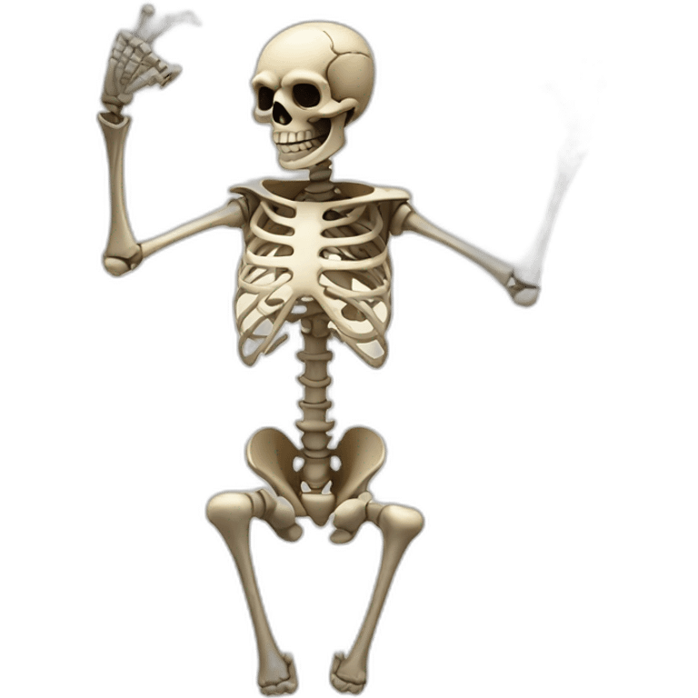 skeleton hang loose emoji