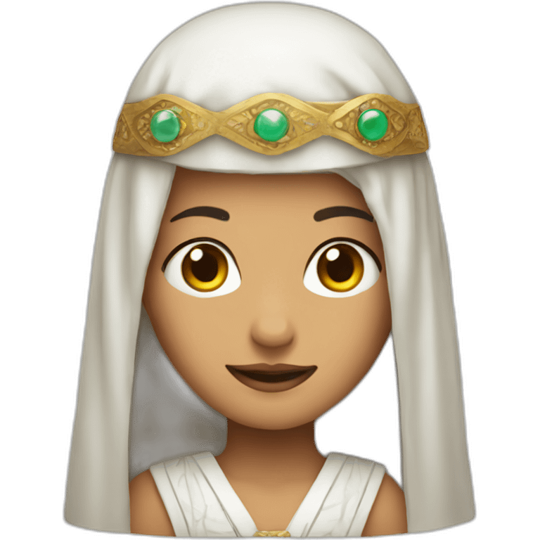 A person wearing a traditional Arab headdress and headband emoji