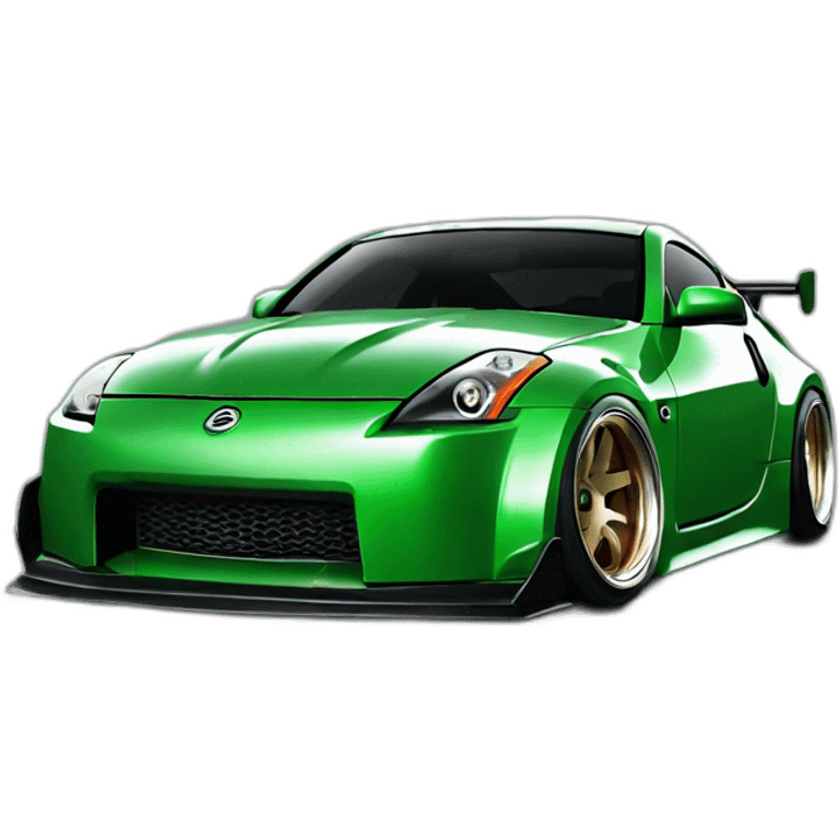 350z drift tuning green emoji