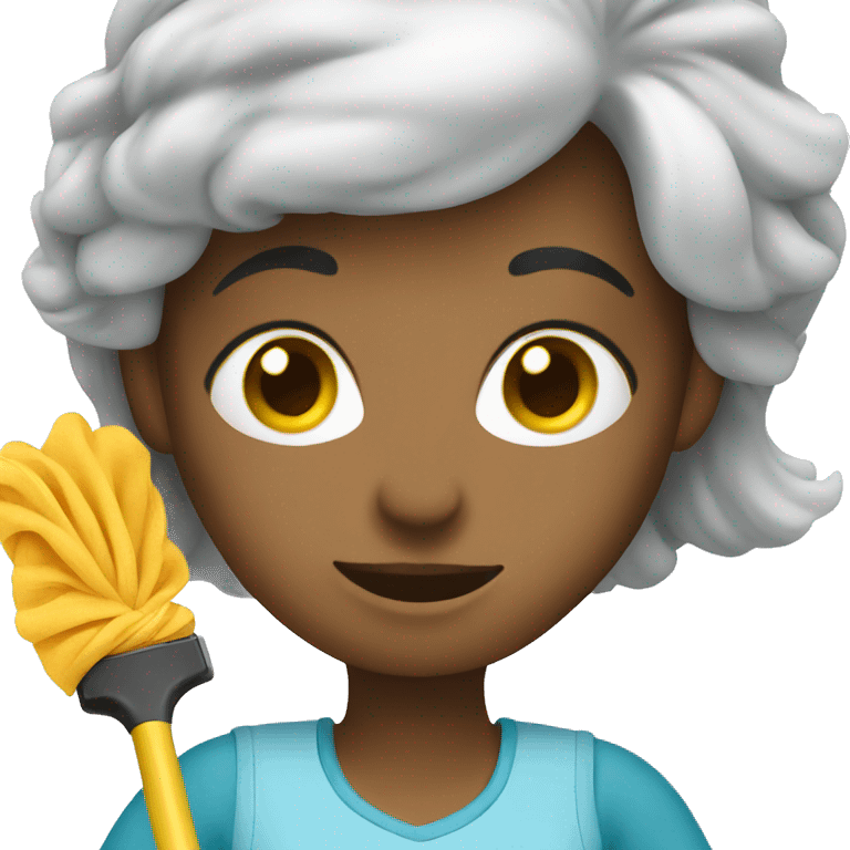 Lady cleaning emoji