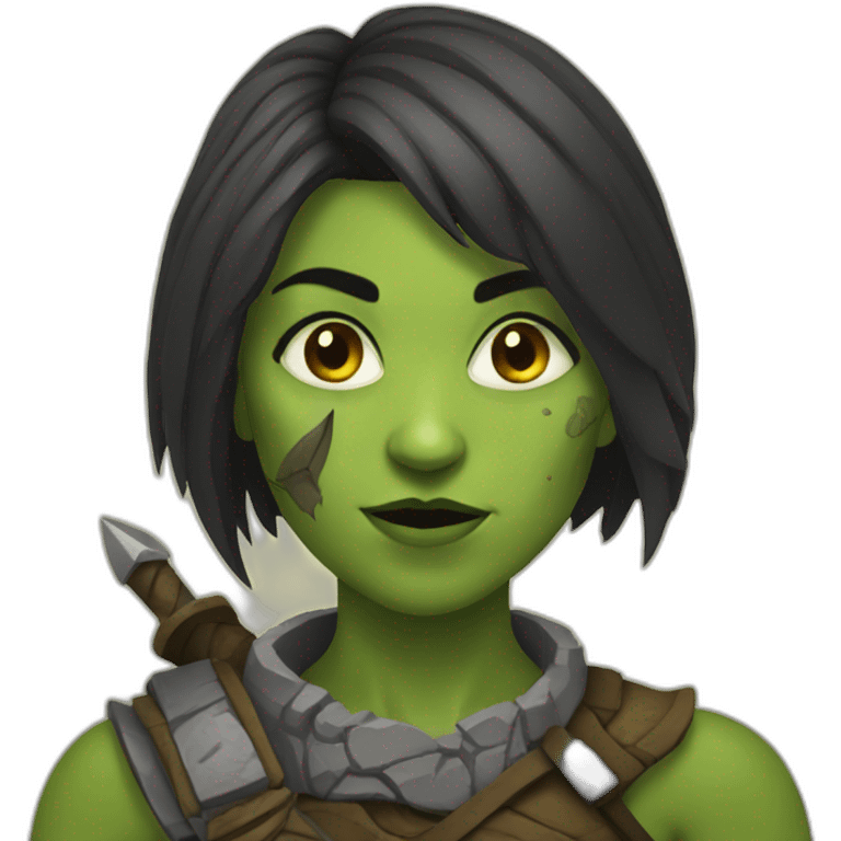 orc warrior woman emoji