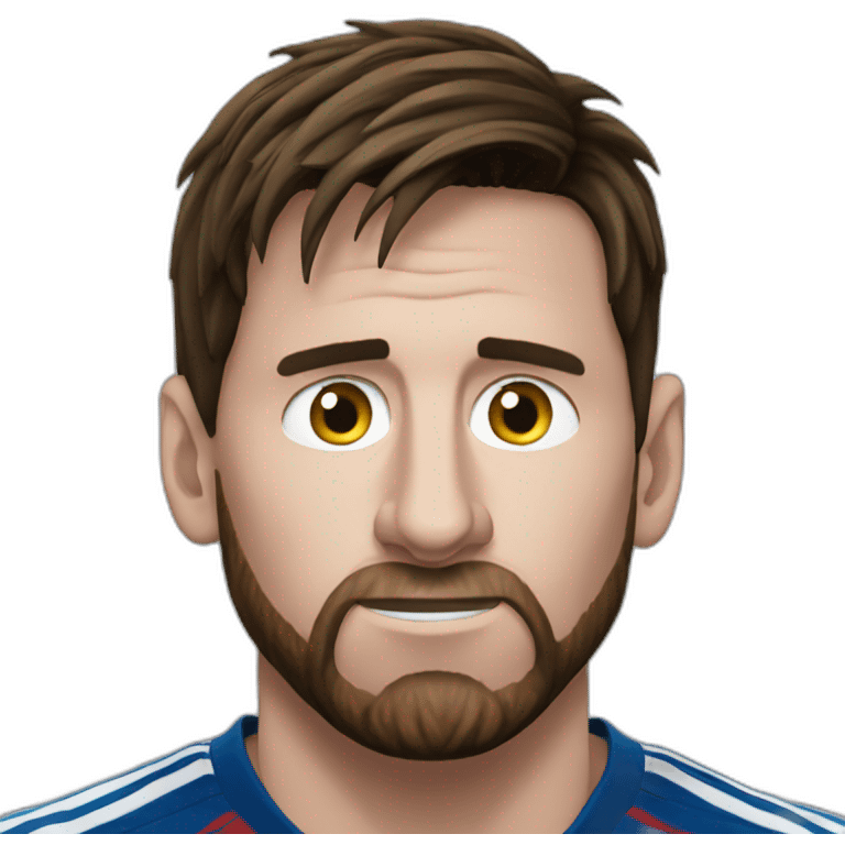 messi doubting emoji