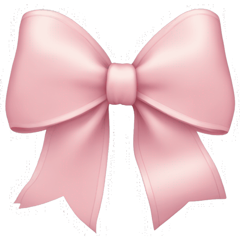 light pink ribbon bow emoji