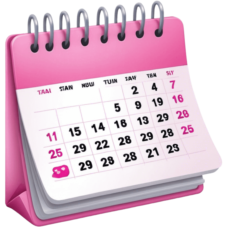  pinkcalendar no dates emoji