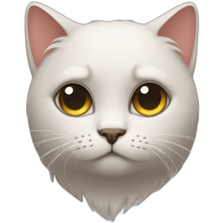 the cat is sad emoji