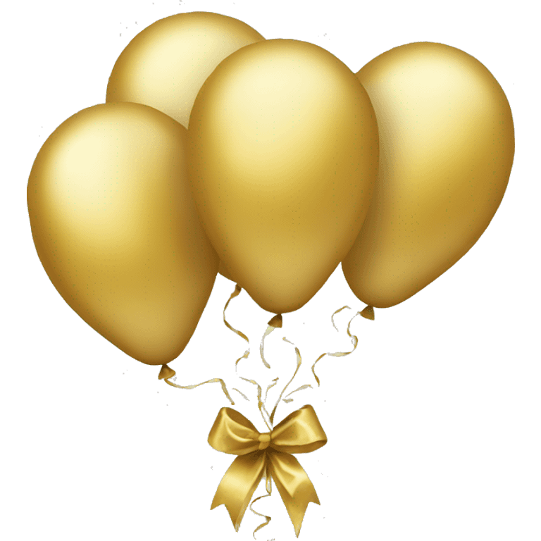 Gold balloons  emoji