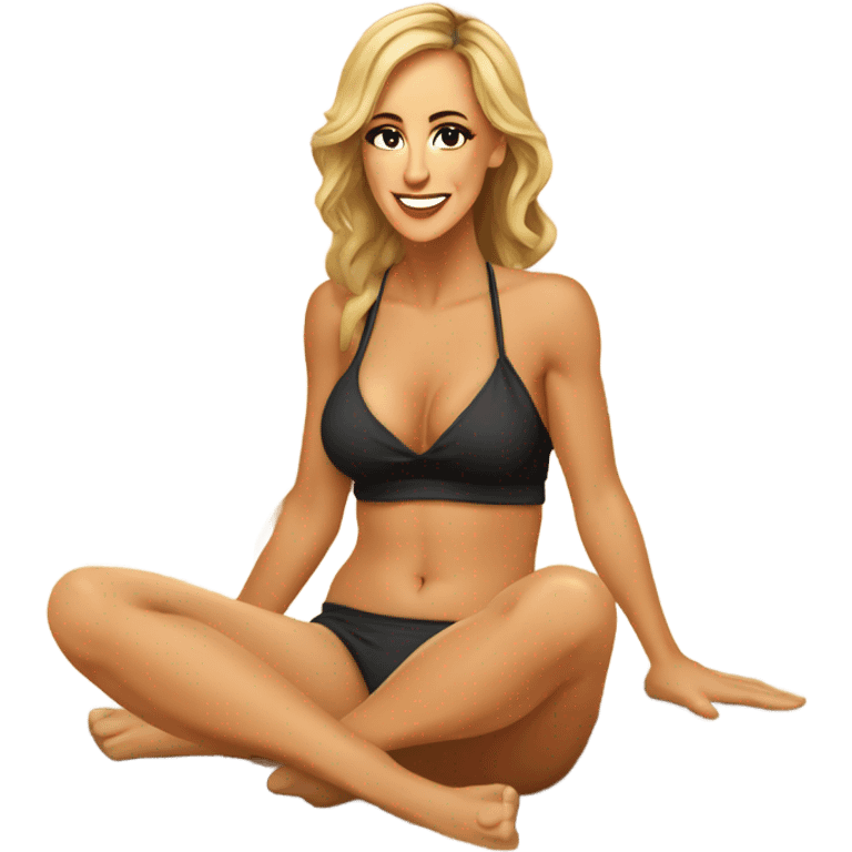 brandi love sitting down on beach emoji