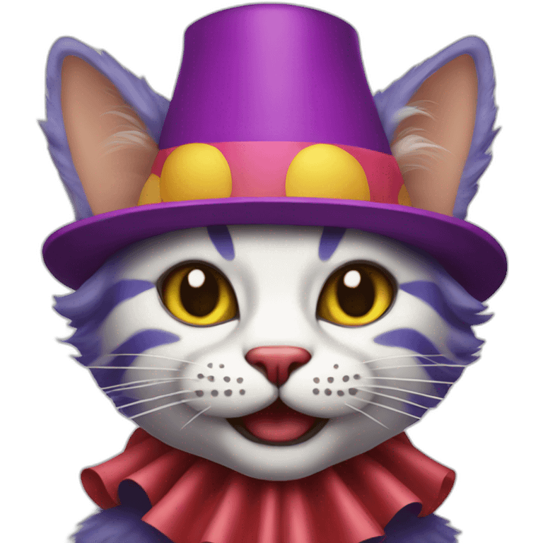 cat clown emoji