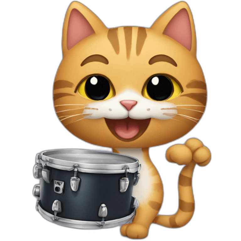 Cat playing jazz emoji