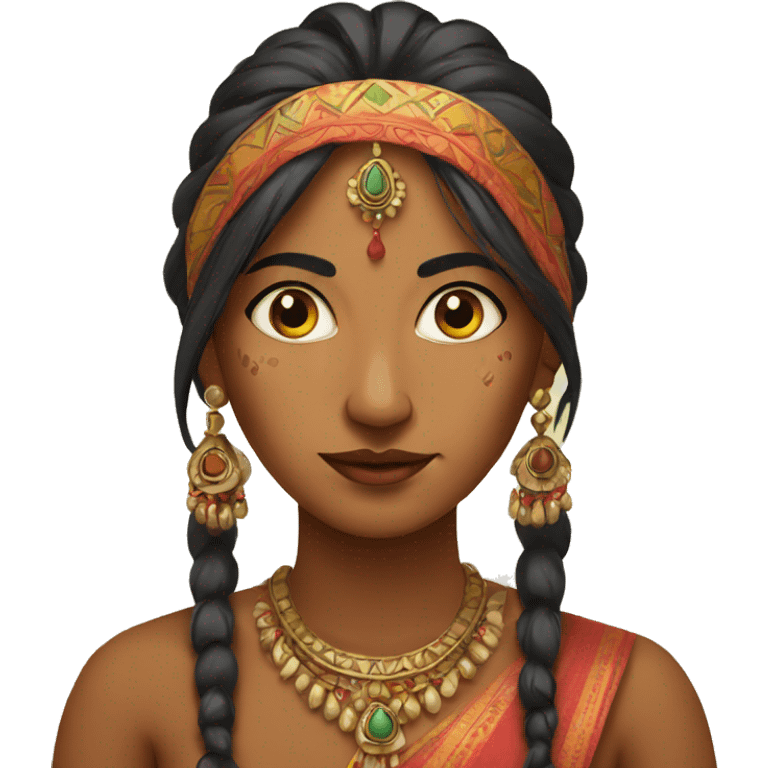 indian painture woman emoji