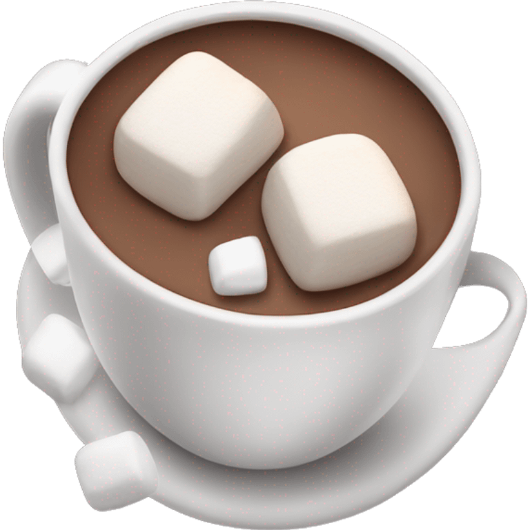 cup of hot chocolate with marshmallows  emoji