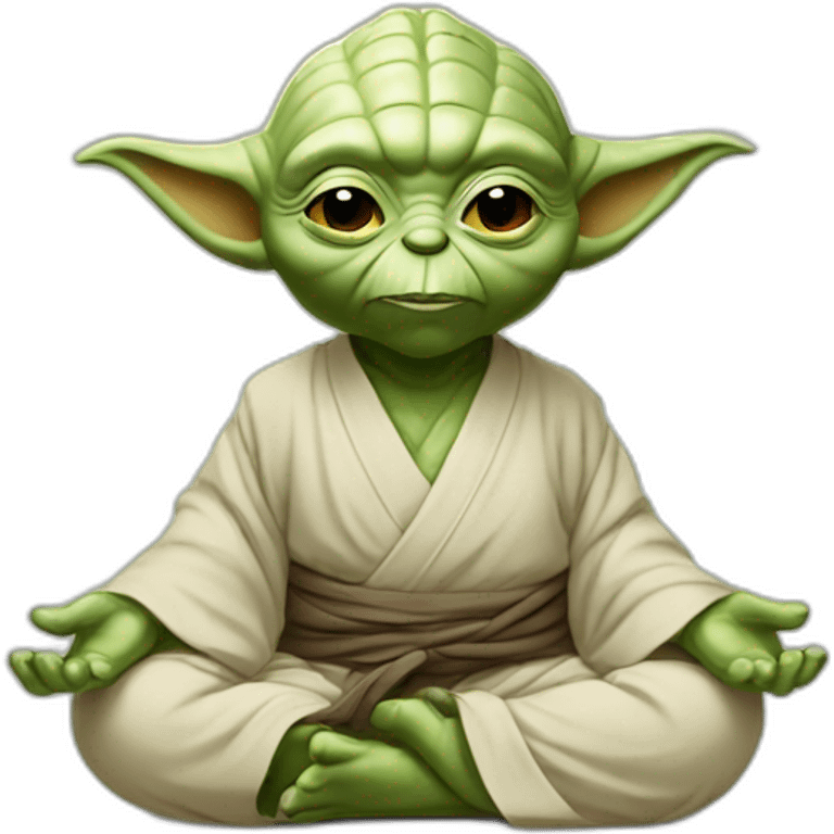 yoda yoga emoji