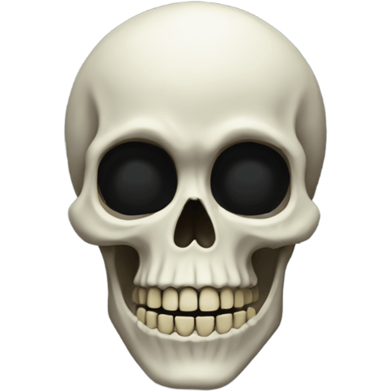 Scary skeleton emoji