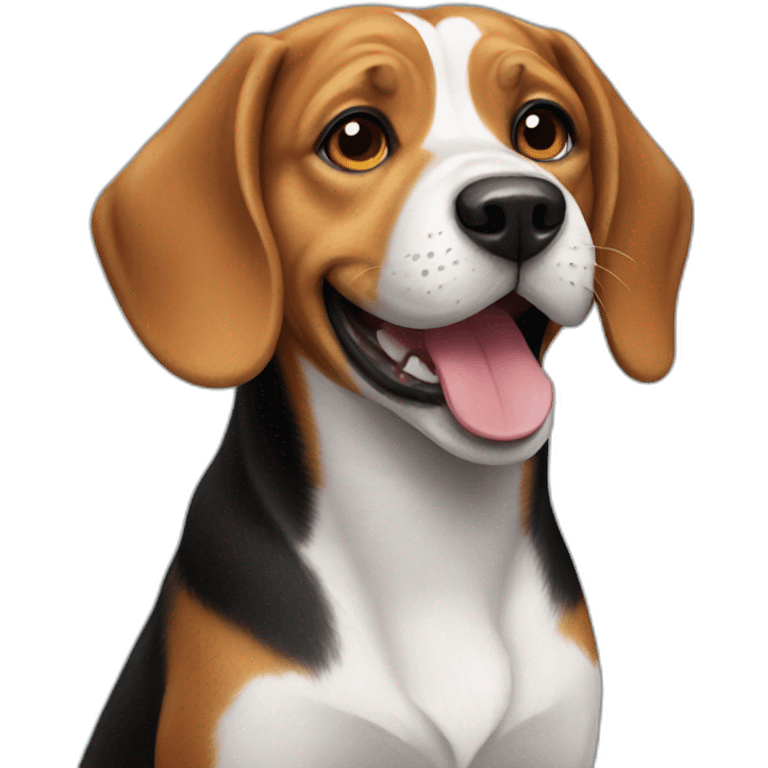 Beagle happy emoji