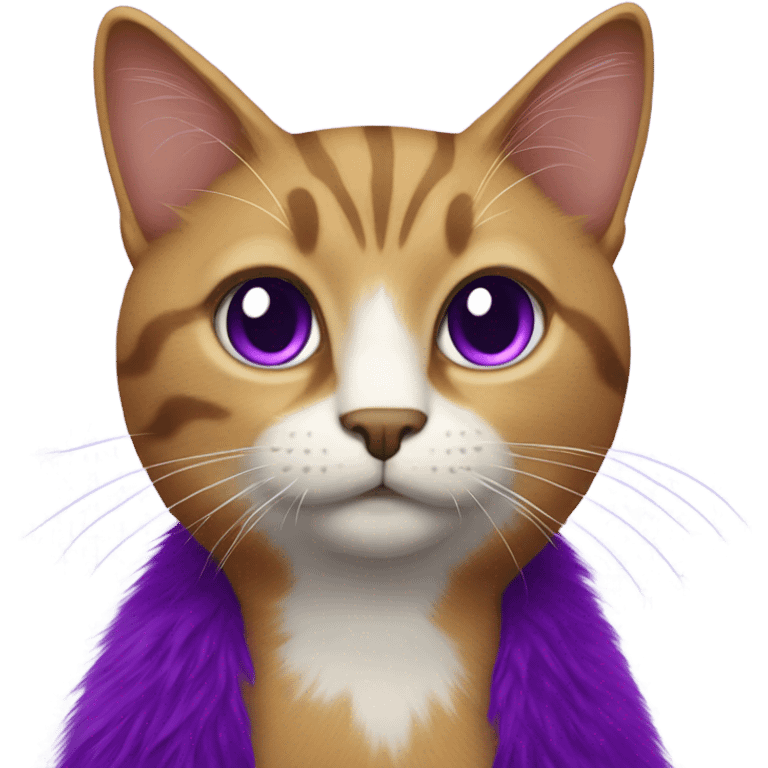 Purple cat emoji