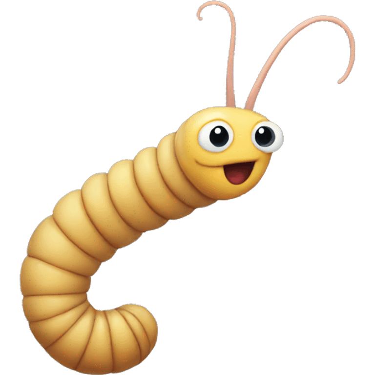 realistic worm emoji