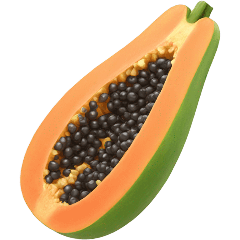 Realistic Papaya  emoji