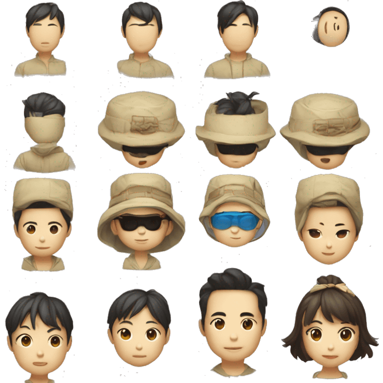 老子：汉服、髭须、浓眉、丹凤眼、端庄、悠然、古朴 emoji