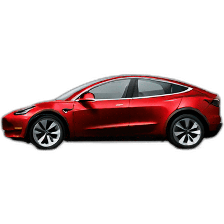 Red Tesla Model Y emoji