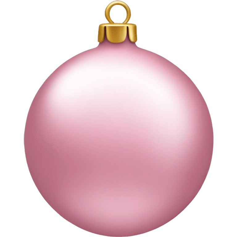 Light Pink Christmas bauble emoji