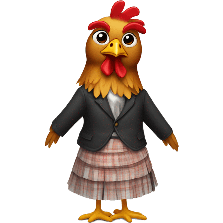 Chicken in a skirt emoji