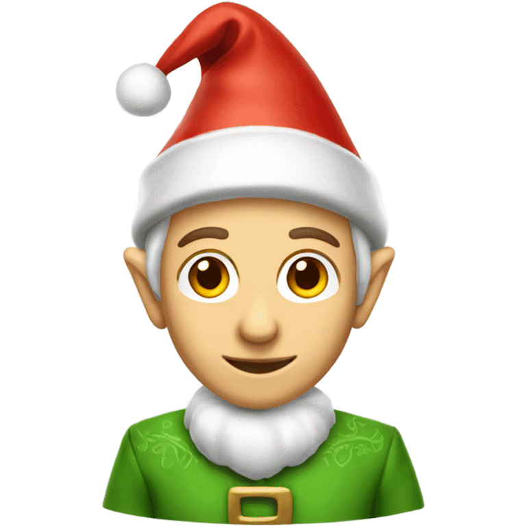 elf male santa hat emoji