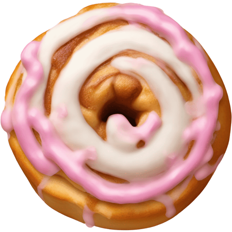 Pink cinnamon roll emoji