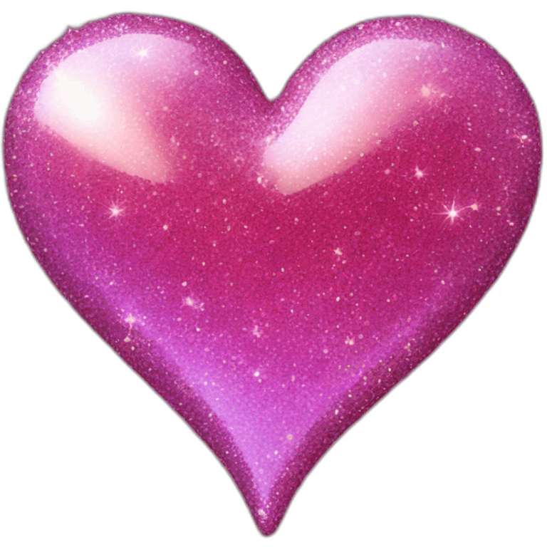 Glitter heart  emoji