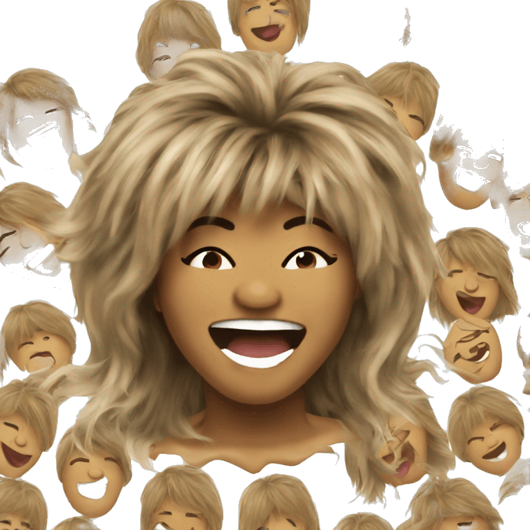 tina turner laughing  emoji