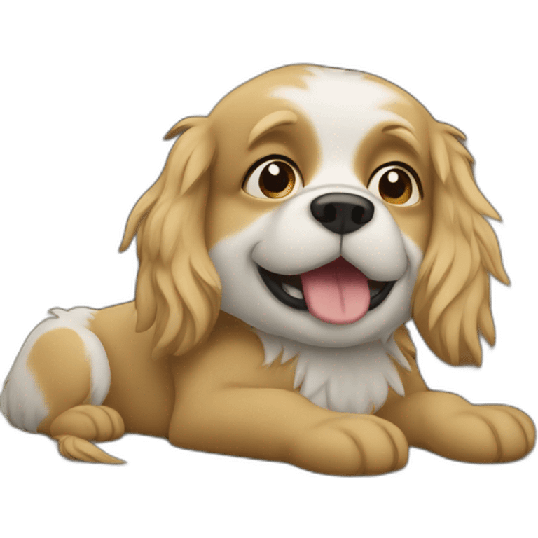 Cabane sur le chien emoji