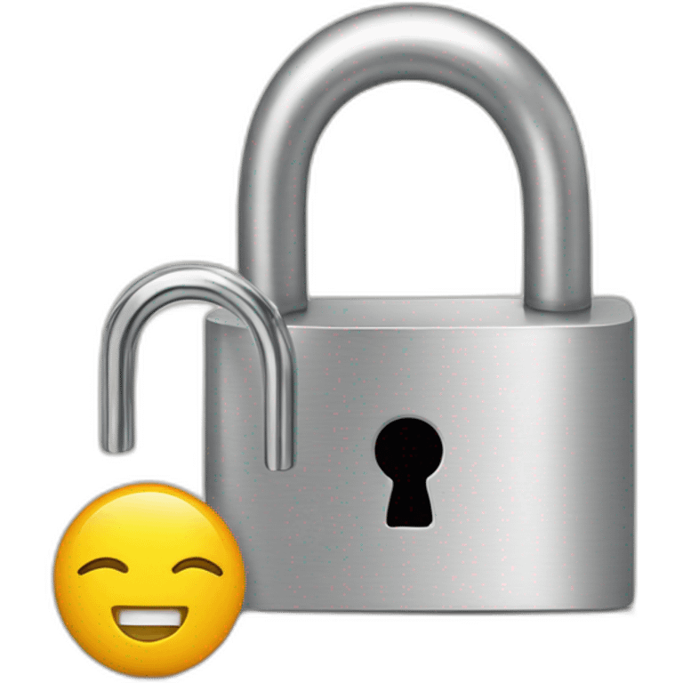 lock next to a macbook emoji