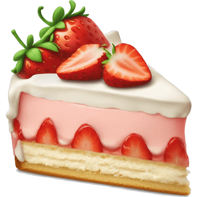 Strawberry shortcake ( slice of cake ) emoji