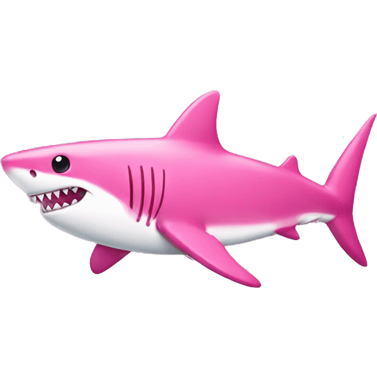 Pink shark emoji