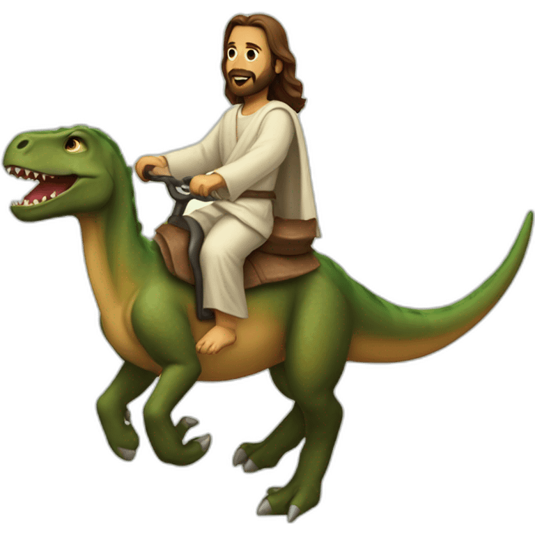 jesus-riding-dino emoji