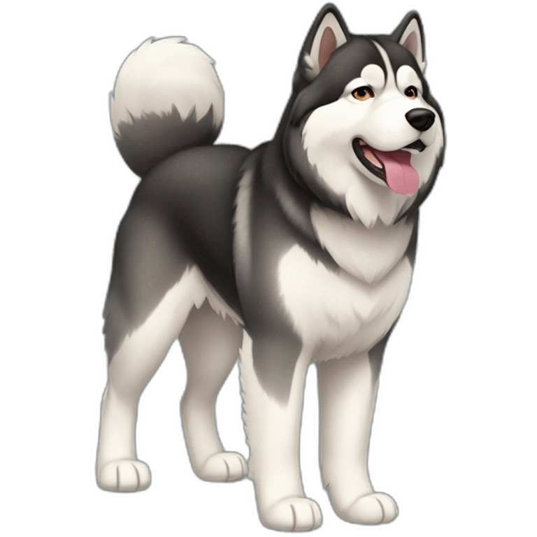 Alaskan Malamute full body emoji